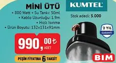 KUMTEL MİNİ ÜTÜ